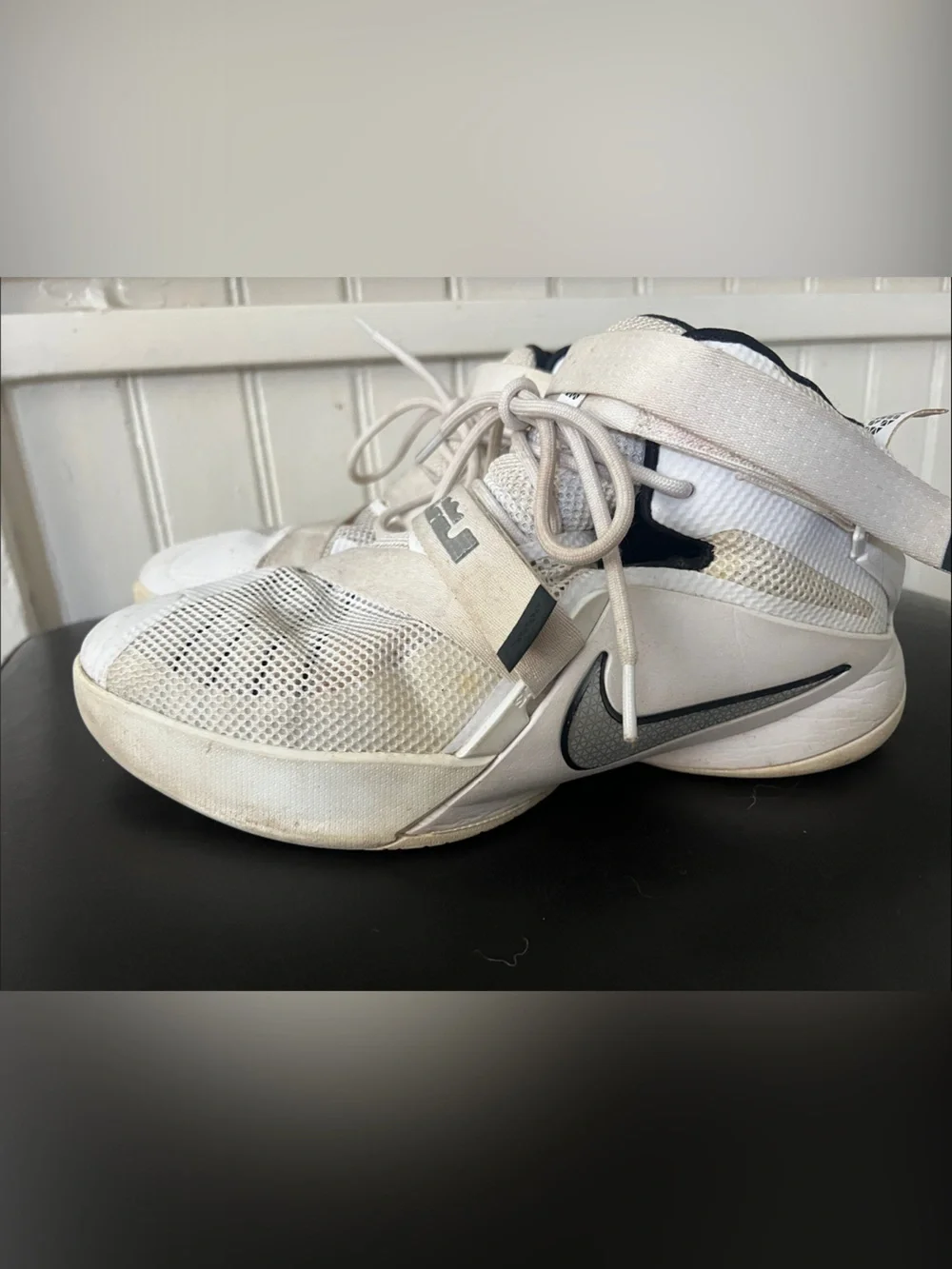 Nike LeBron Soldier 9 IX Basketball Sneakers with Gray Swoosh
